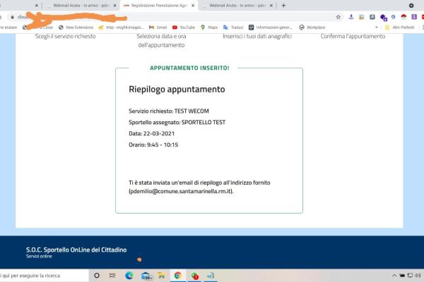Appuntamenti on line
